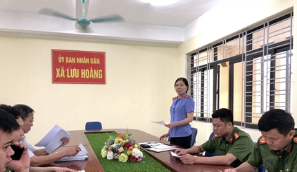 Viện KSND huyện Ứng Hòa kiểm sát trực tiếp công tác thi hành án hình sự...
